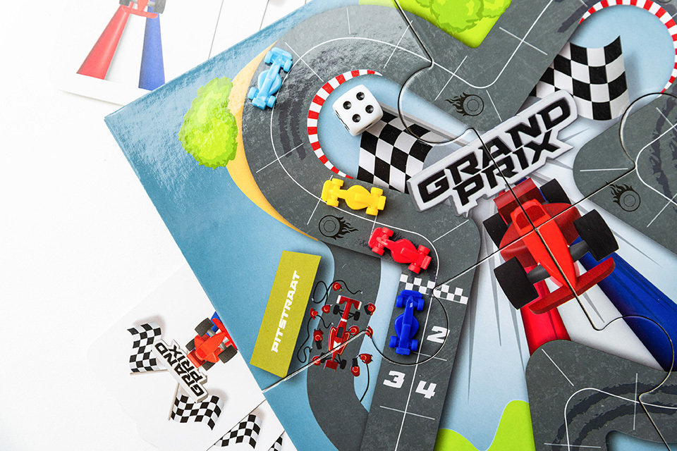 a complex, racing board game